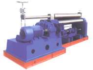 Mechanical three rollers symmetric rolling mill