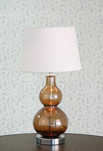 Glass table lamp