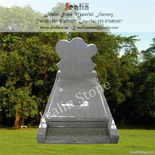 Hearted Granite Tombstone