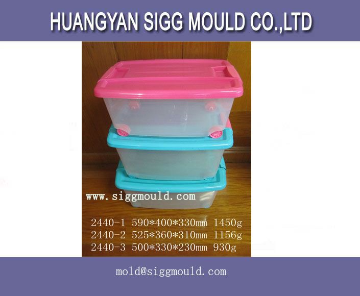 China Taizhou plastic storage box mould  manufacturer 
