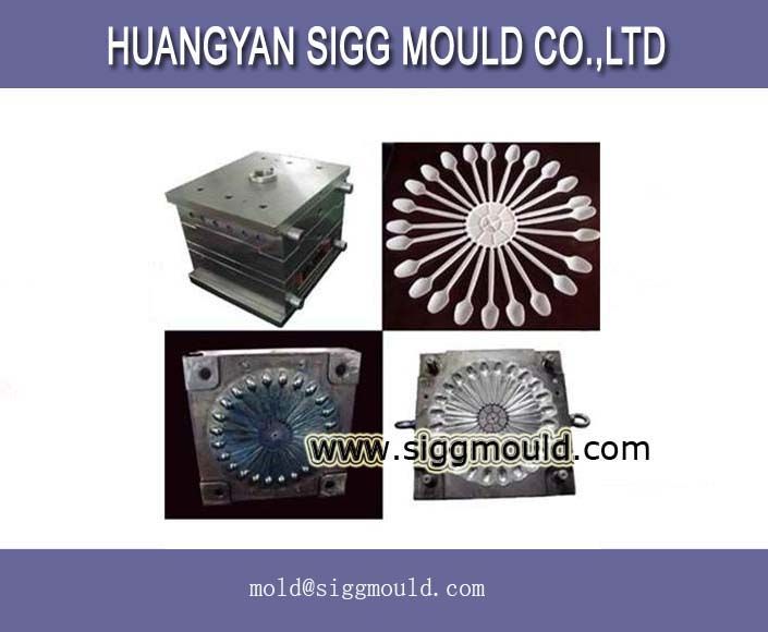 China Taizhou high quality precision plastic spoon fork mould/dinner ware mould  manufacturer 
