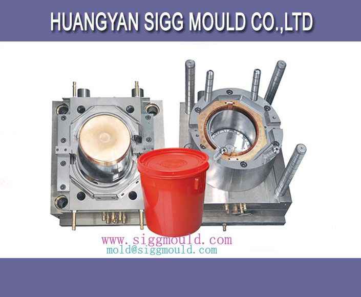 China Taizhou high quality paint pail /plastic drum /bucket mould manufacturer 