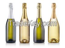 Non-Alcoholic Sparkling Fruit Nectars, Fruit Juice Drink in Champagne Bottles