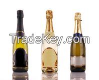 Non-Alcoholic Sparkling Fruit Nectars, Fruit Juice Drink in Champagne Bottles