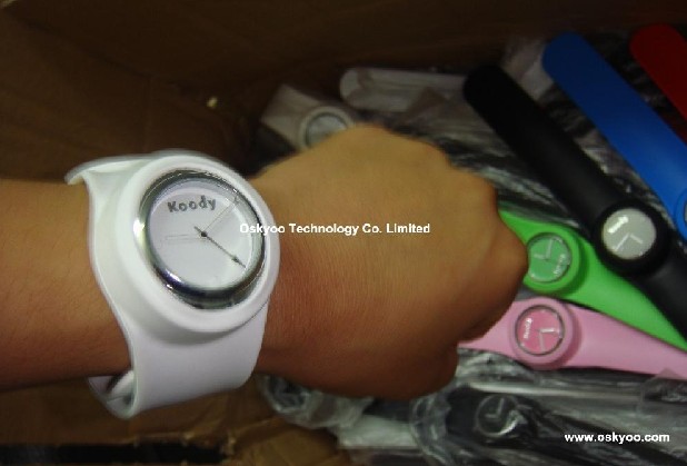 Silicone Slap Bracelet Watches