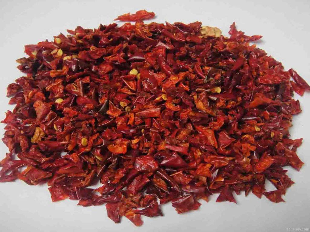 Dehytrated Red bell peper granules