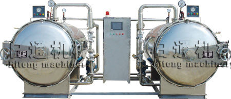 Semi-automatic water bath type double kettles parallel connection bact