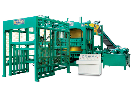 Automatic concrete block making machine