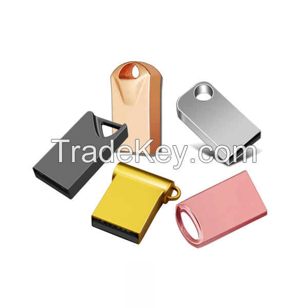 Mini metal USB flash drive custom logo pen drive wholesale USB stick
