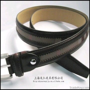 Casual Man's Stitch Imitation Leather Belt