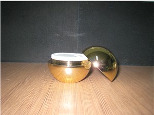 electroplated 15g 30g 50g cosmetic cream gold round jar