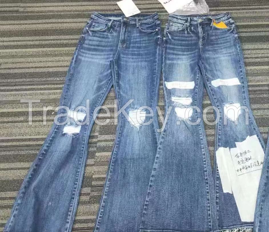 ladies fashion boot cut jeans