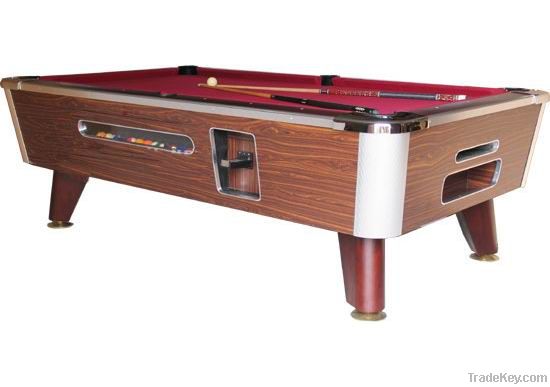 solid wood coin-operated pool table C001
