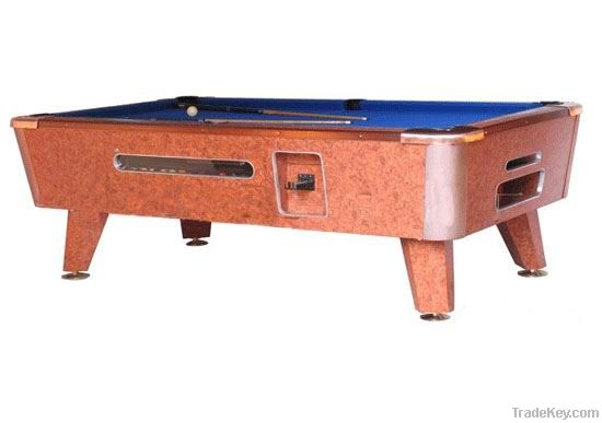 solid wood coin-operated pool table C002