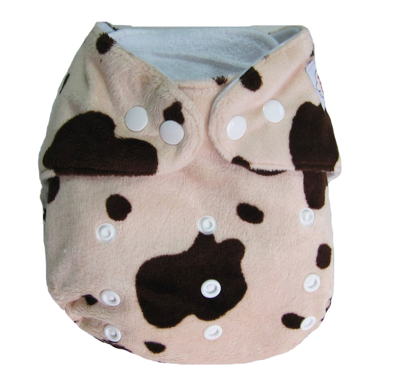 Printed Minky baby diapers