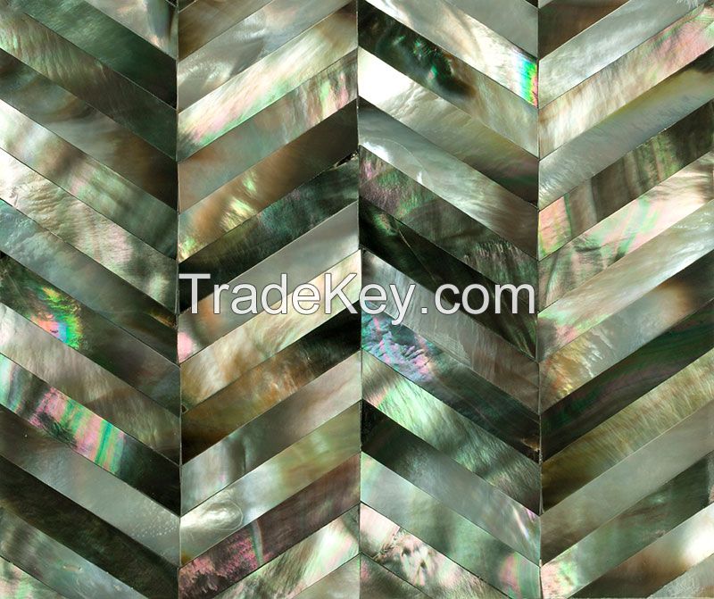 Mother of Pearl Hard-Backed Tiles