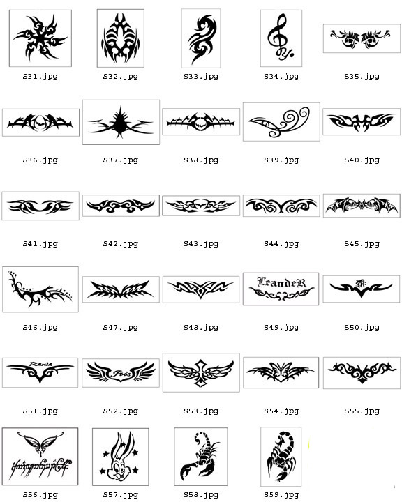 Temporary Tattoo LIKE TATTOO STENCILS