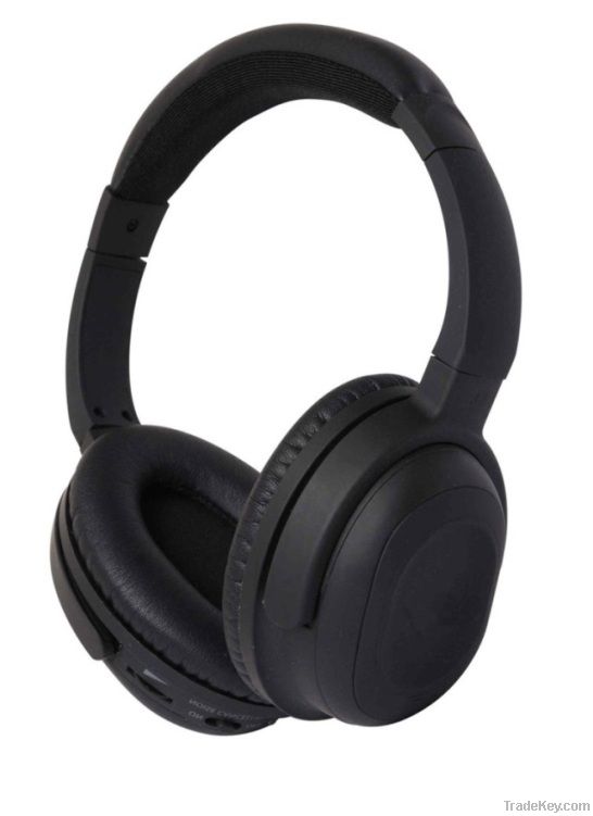 Rubber finished noise canceling headphone for aviation
