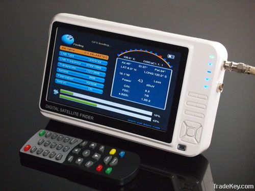 DVB-S2 DVB-S HD Satellite Finder Meter with AV in/out, TV Player and G