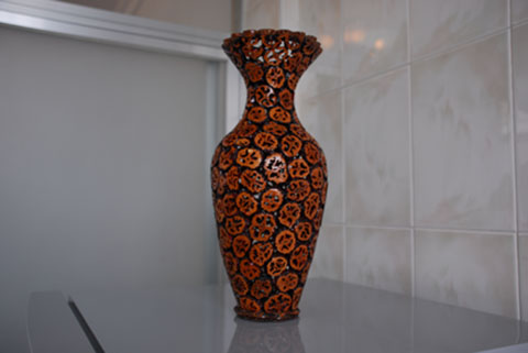 Walnut Shell Handicarft-Flower Vase