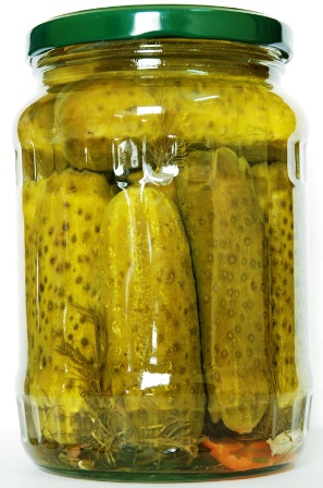 Pickled baby cucumber