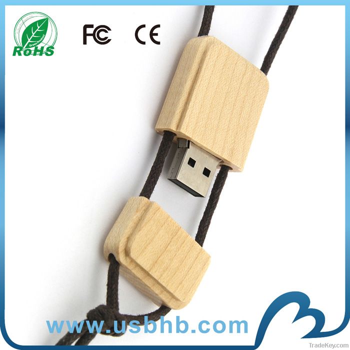 high quality free logo wooden usb with factory price 4gb