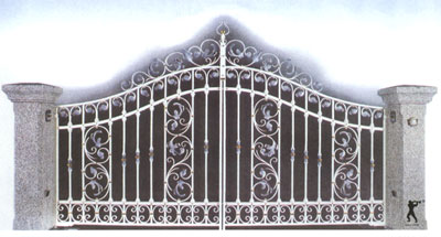 WROUGHT IRON GATE AND WINDOW PART