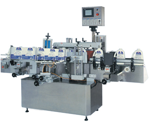 Two sides labelling machine