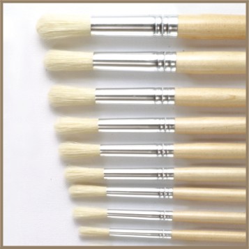Painted brushes
