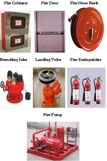 Fire Cabinets, Fire Doors, Fire Hose Reels, Breeching Inlet, Landing Va ...