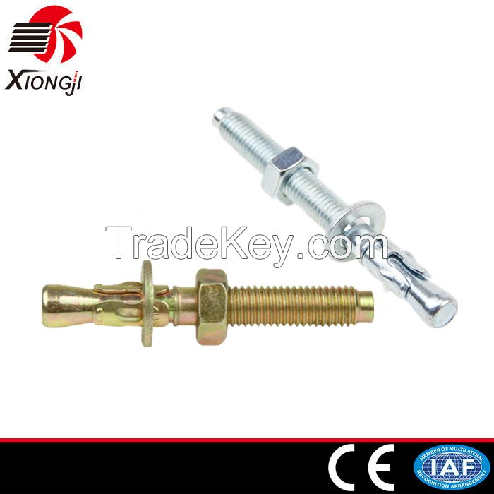 White Yellow Zinc Concrete Wedge Anchor Bolt