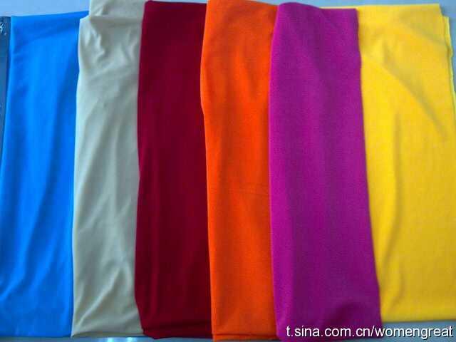 polyester knitting fabric solid color