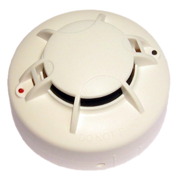 AC Powered Photoelectric Smoke Alarm with 9V Battery-up