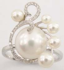 fine freshwater pearl jewelry in K gold