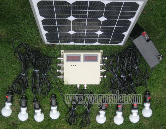 Solar lighting/home/generator system YG-SLK-A/B/C/D