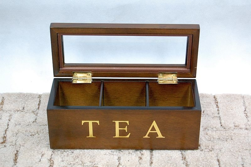 wooden tea box