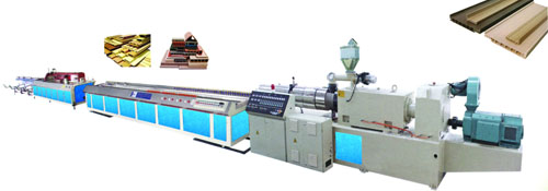 WOOD-PLASTIC PROFILE EXTRUSION LINE