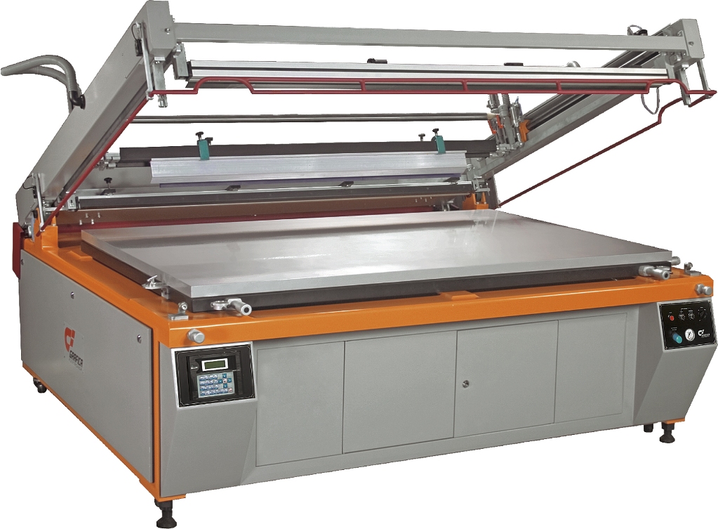 Semi automatic screen printing machine - camshell
