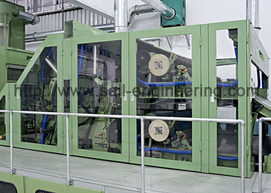 Nonwoven carding machine