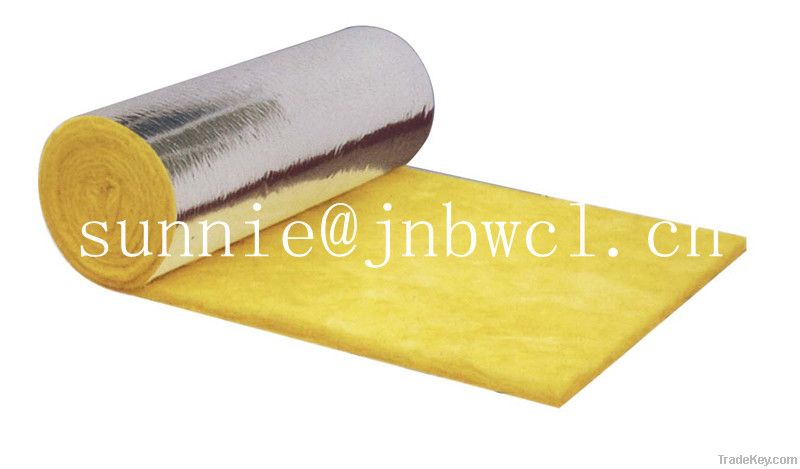 Glasswool heat insulation, soundproof and fireproof blanket