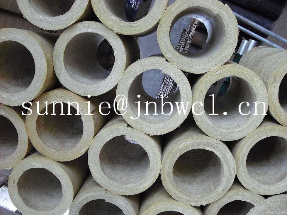 Rockwool heat insulation, sound insulaion and fireproof Pipe Section