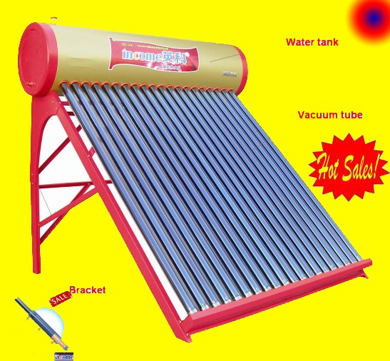 Low pressure solar water heater