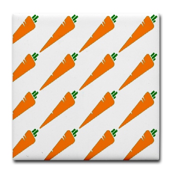 Carrot Tile Coaster