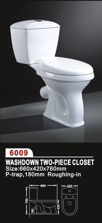 TWO-PEICE TOILET 6009