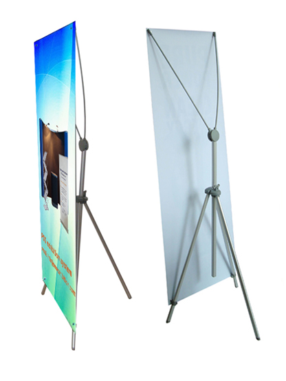 banner stand, x banner stand, advertising display, exhibition stand