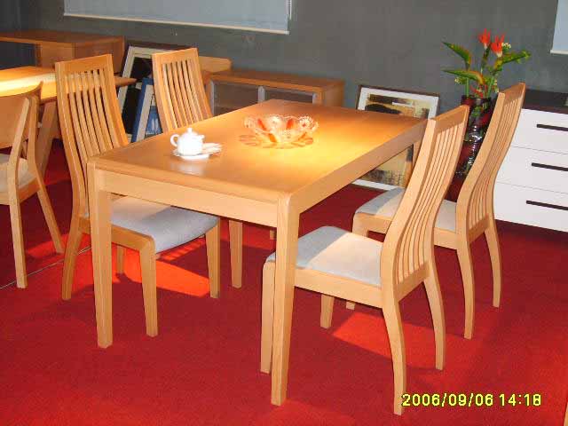 ***STD-1007-51 natural red beech dining room furniture