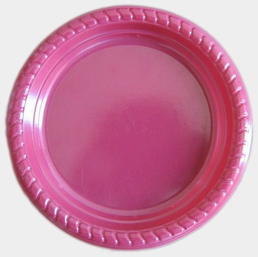 plastic red plate