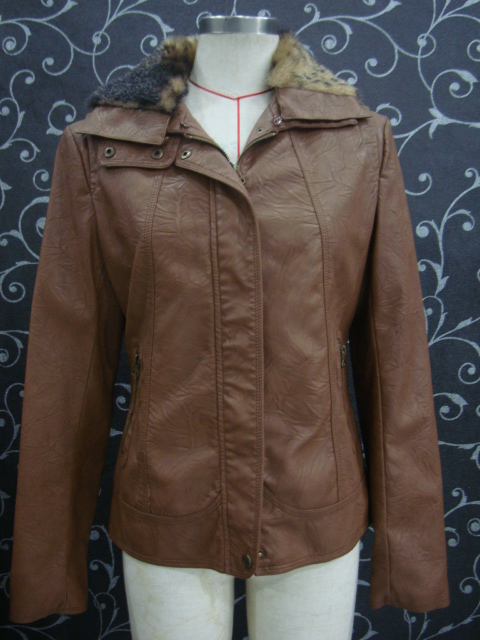 Wash PU Jacket, leather jacket