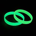 glow in dark silicone wristband