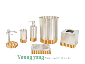 Stainless Steel &Bamboo Bathroom Accessories